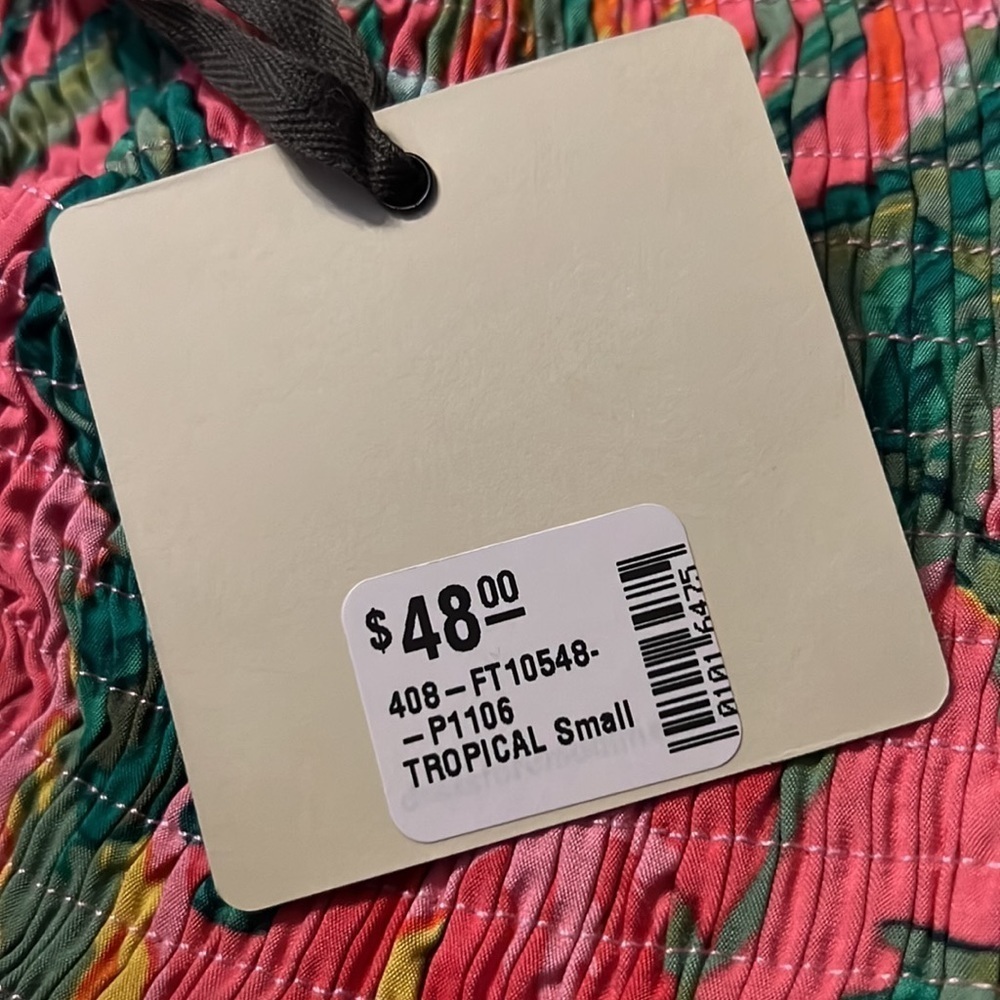 Nwt tropical crop top size small - Picture 3 of 6